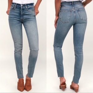 We the free high waist jeans.